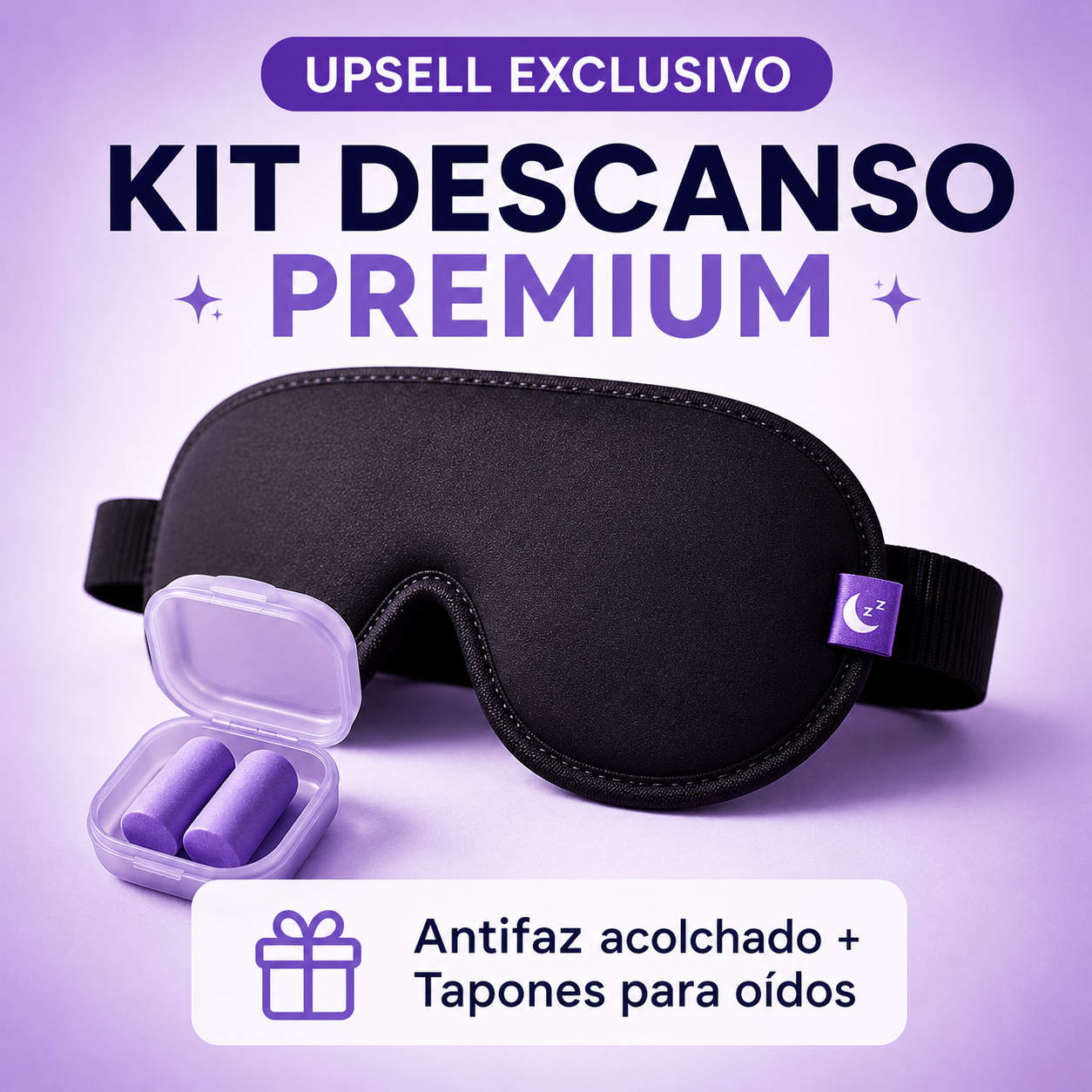 🎧 Kit de descanso (antifaz + tapones)