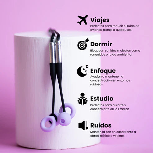 Tapones Auditivos Aura – Concentración & Descanso