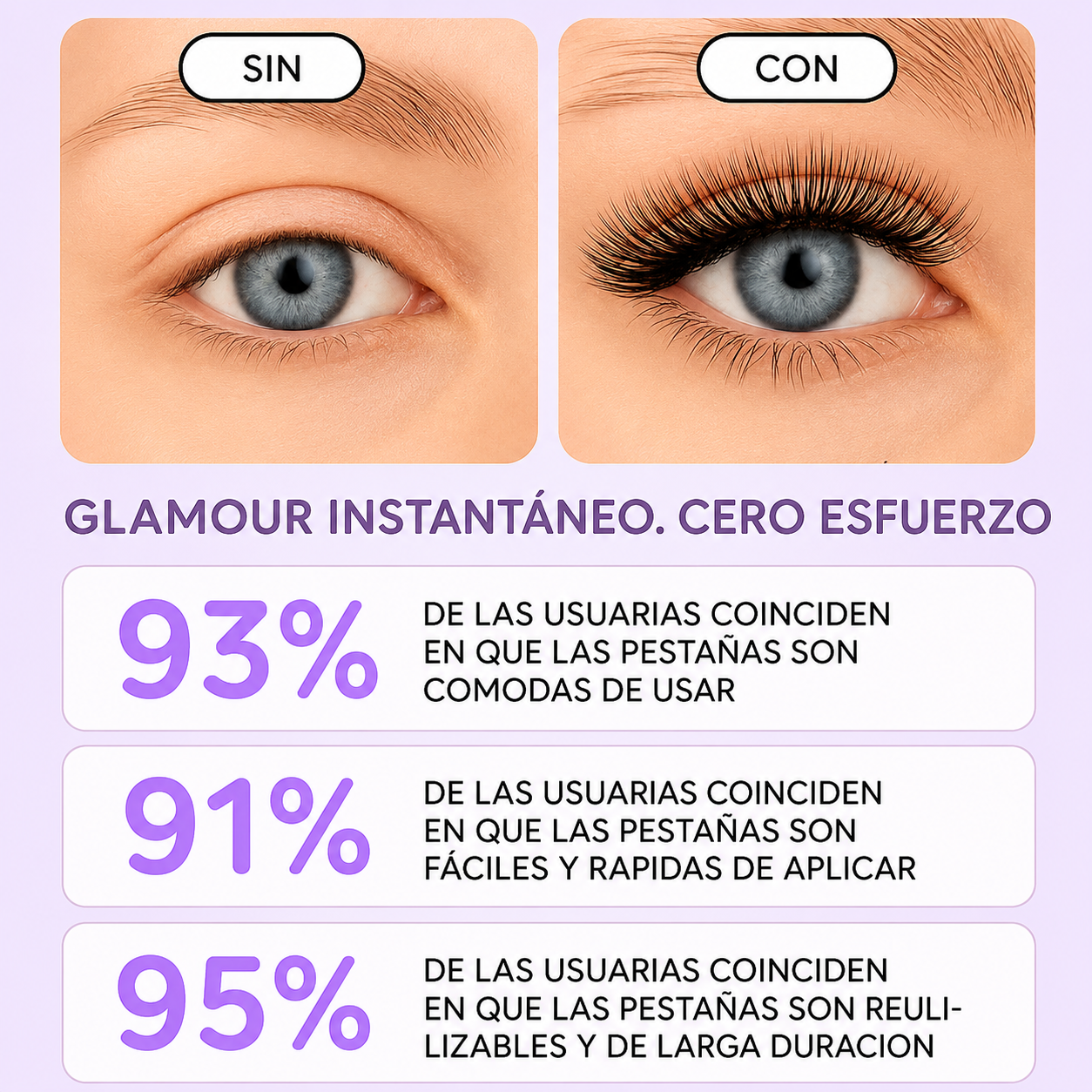 Eyeconic - KIT Pestañas Magnéticas Reutilizables + Delineador