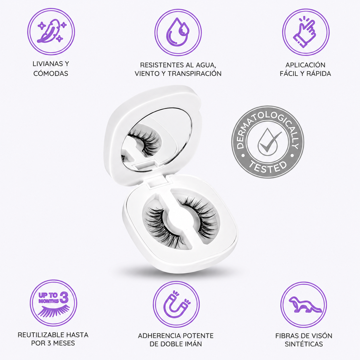 Eyeconic - KIT Pestañas Magnéticas Reutilizables + Delineador