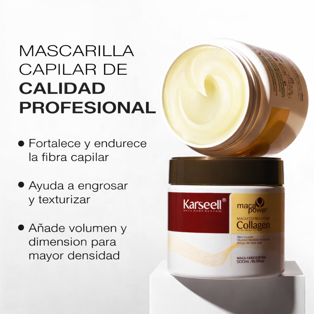 Mascarilla Capilar Karseell Tratamiento con Colágeno.