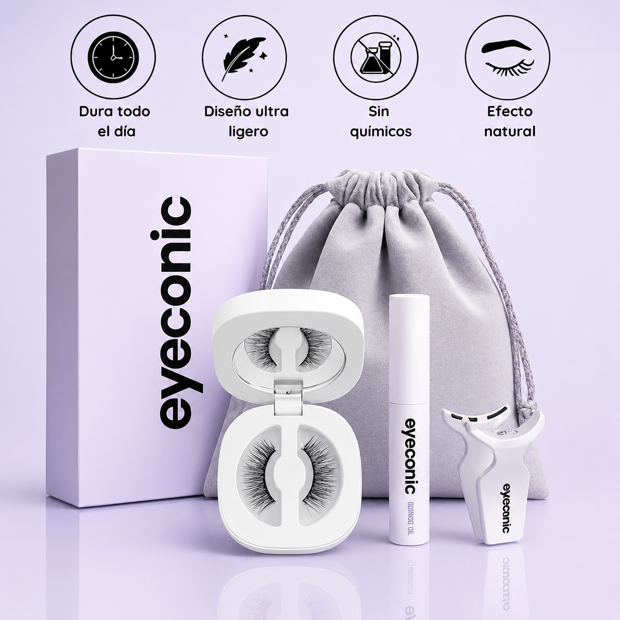 Eyeconic - KIT Pestañas Magnéticas Reutilizables + Delineador