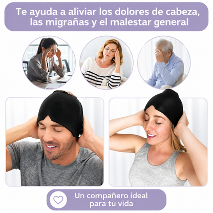 Gorro Gélica 360 PRO | Reduce Migrañas y Dolores de Cabeza en Minutos