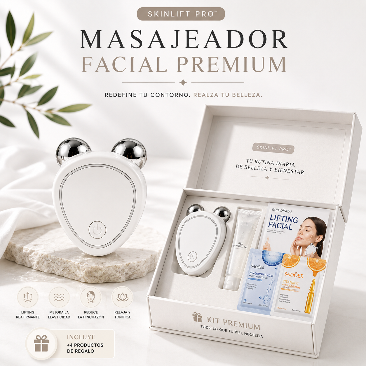 Kit Facial SkinLift Pro™- Tecnología + Hidratación + Cuidado